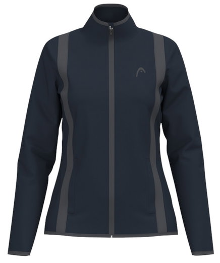 Head Tennisjacke Club 25 Full Zip (Moisture Transfer Microfiber Technologie) 2025 navyblau Damen