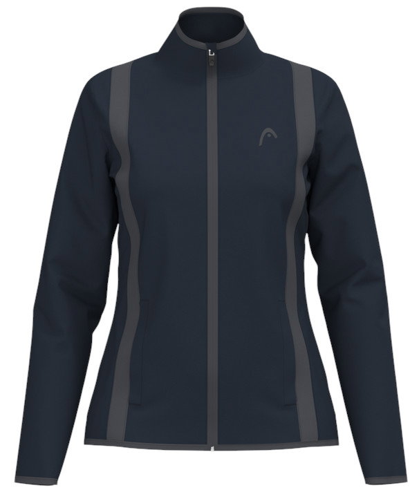 Head Tennisjacke Club 25 Full Zip (Moisture Transfer Microfiber Technologie) 2025 navyblau Damen