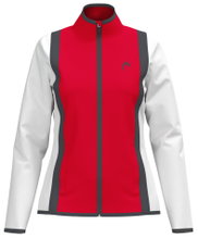 Head Tennis Jacket Club 25 Full Zip (Moisture Transfer Microfiber Technology) 2025 red/white ladies