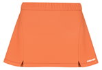 Head Tennisrock Dynamic (elastischer Bund) orange Damen
