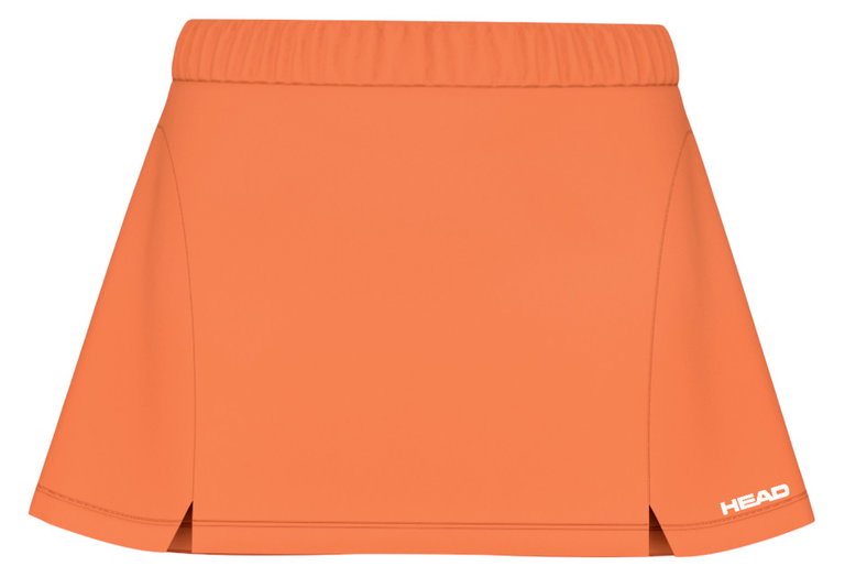 Head Tennisrock Dynamic (elastischer Bund) orange Damen