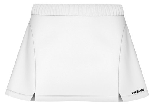 Head Tennisrock Dynamic (elastischer Bund) weiss Damen
