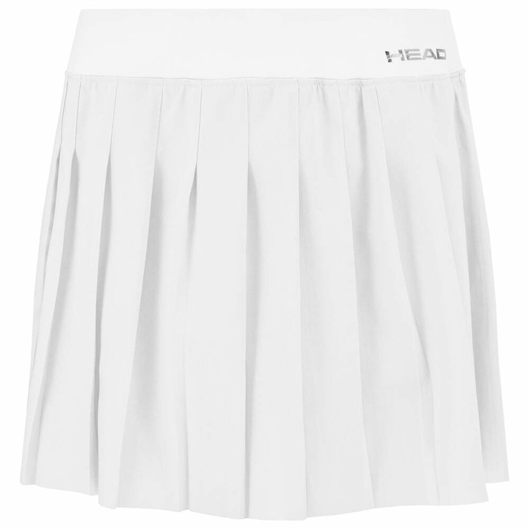 Head Tennis Skirt Performance (Pleated skirt, with integrated inner shorts) white Women