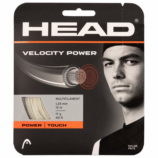 Head Tennissaite Velocity MLT Power (Power+Touch) natur 12m Set