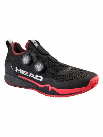 Head Tennisschuhe Endure Pro Boa Clay/Sandplatz schwarz/rot Herren