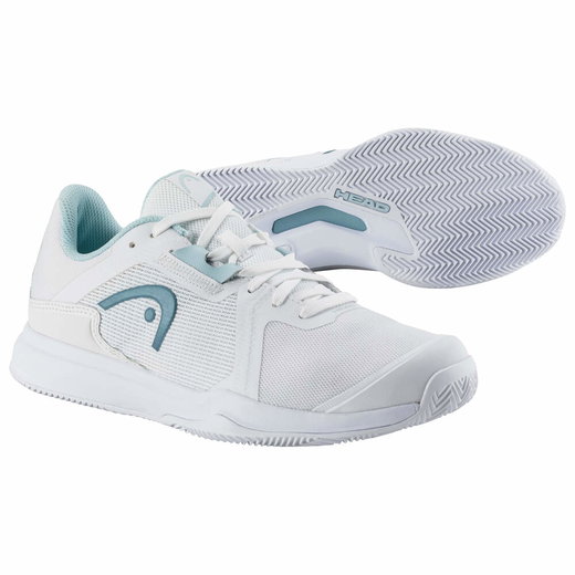 Head Tennisschuhe Sprint Team 3.5 Clay/Sandplatz 2024 weiss/aquablau Damen