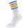 Head Tennissocke Crew 1P (Baumwolle) weiss/gelb/blau Herren - 1 Paar