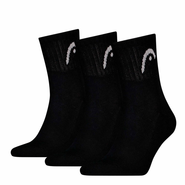Head Tennis Socks 3P Club Crew (Cotton) black - 3 pairs