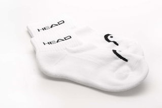 Head tennis socks (cotton) children white - 1 pair