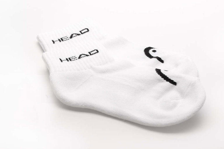Head tennis socks (cotton) children white - 1 pair