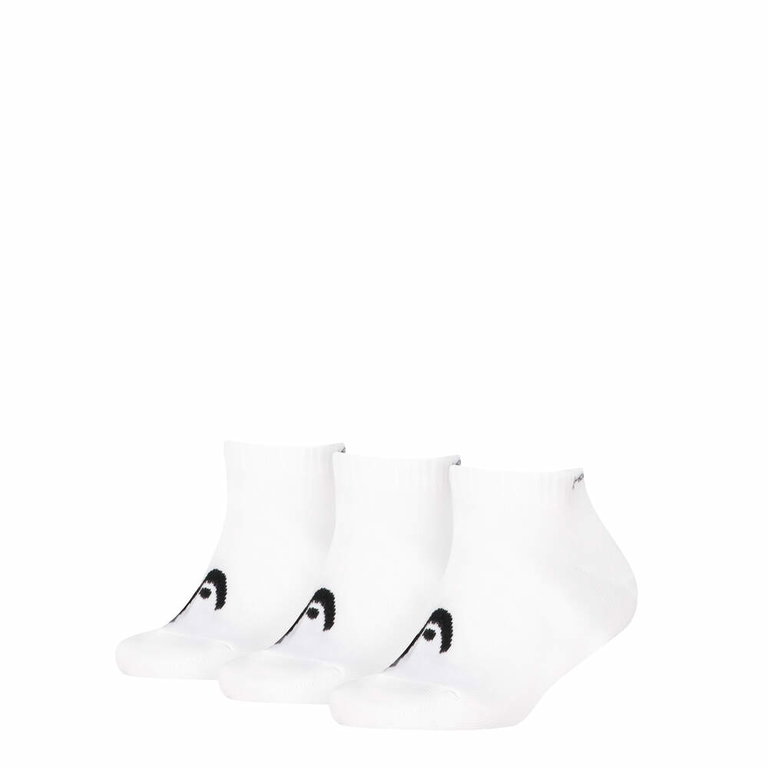 Head Tennis Socks 3P All Sports Sneaker Kids (Mixed Fabric) White - 3 Pairs