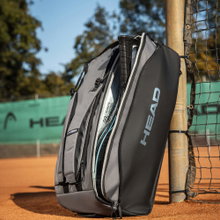 Torba tenisowa Head Pro X Duffle Bag L (duża komora główna, komora na rakiety i buty) 2025 czarna/ciemnoszara