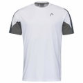 Head Tennis-Tshirt Club Technical (Moisture Transfer Microfiber Technologie) weiss/navyblau Jungen