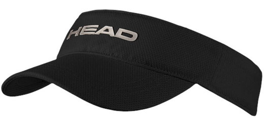 Czapka Head Visor Tennis Performance 2025 (poliester, rzep) czarna