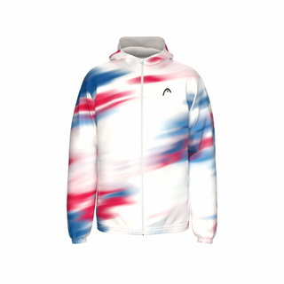 Head Kapuzenjacke Blur Full-Zip (100% Polyester) 2026 weiss/royal/rot Herren
