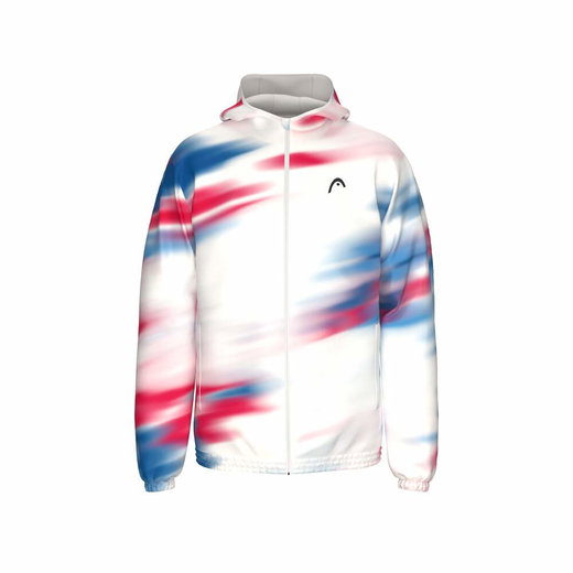 Head Kapuzenjacke Blur Full-Zip (100% Polyester) 2026 weiss/royal/rot Herren