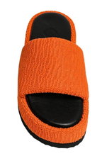 Hebe Athens Sandale Puffy Ibiza Flatform Slide orange Damen