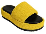 Hebe Athens Sandal Puffy Ibiza Flatform Slide żółty Damski