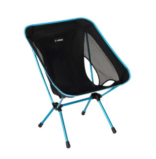Helinox Krzesło Campingowe Chair One (re) - lekkie, łatwy montaż, stabilne, Tension Design - czarne/niebieskie