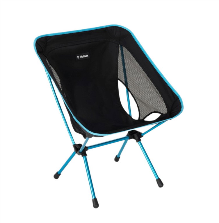 Helinox Campingstuhl Chair One (re) - leicht, einfacher Zusammenbau, stabil, Tension Design - schwarz/blau