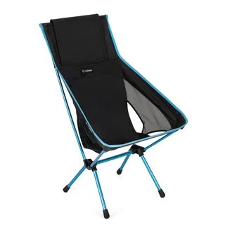 Helinox Krzesło Campingowe Chair One Highback (re) - z wysokim oparciem, Tension Design - czarny/niebieski