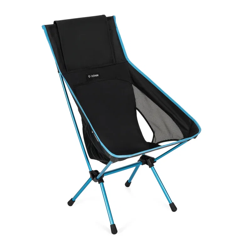 Helinox Campingstuhl Chair One Highback (re) - hoher Rückenlehne, Tension Design - schwarz/blau