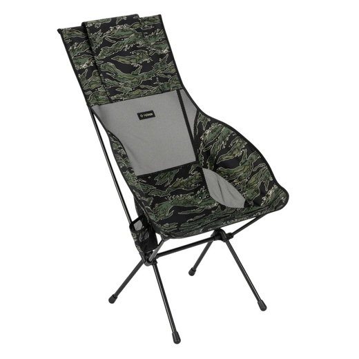 Helinox Campingstuhl Savanna Chair (größere Rückenlehne, breiterer Sitz) schwarz/grün/camo