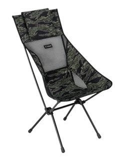 Helinox Campingstuhl Sunset Chair (hohe Rückenlehne, neue verstellbare Kopfstütze) schwarz/grün/camo