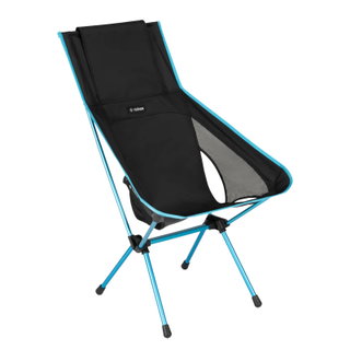 Helinox Krzesło kempingowe Sunset Chair (re) - podwyższona pozycja siedząca, Tension Design - czarne/niebieskie