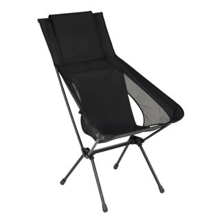 Krzesło kempingowe Helinox Sunset Chair (re) - podwyższona pozycja siedząca, Tension Design - czarne/czarne