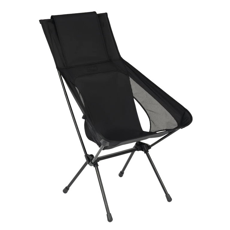 Helinox Campingstuhl Sunset Chair (re) - erhöhte Sitzposition, Tension Design - schwarz/schwarz