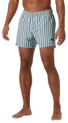 Helly Hansen Badehose Newport Swim Trunk - grün/weiss Herren