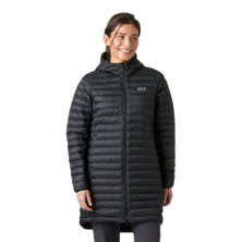 Helly Hansen Isolationsjacke Sirdal Long Hooded Insulator (Ecoloft-Isolierung) schwarz Damen