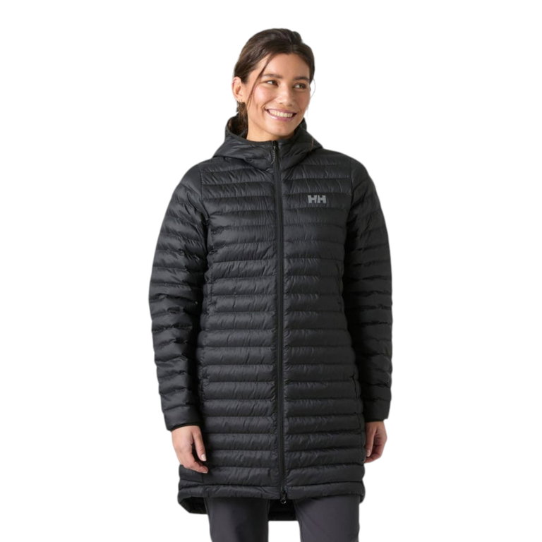 Helly Hansen Isolationsjacke Sirdal Long Hooded Insulator (Ecoloft-Isolierung) schwarz Damen
