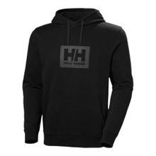 Helly Hansen Hooded Sweatshirt Box Hoodie (2-Way Stretch) black men's