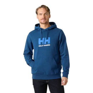 Helly Hansen Kapuzenpullover Logo Hoodie (angenehmes Tragegefühl) dunkelblau Herren