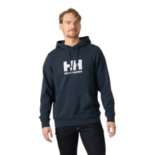 Helly Hansen Logo Hoodie (comfortable to wear) navy blue/white men's