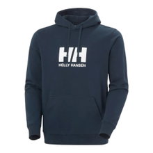Helly Hansen Logo Hoodie (comfortable to wear) navy blue/white men's