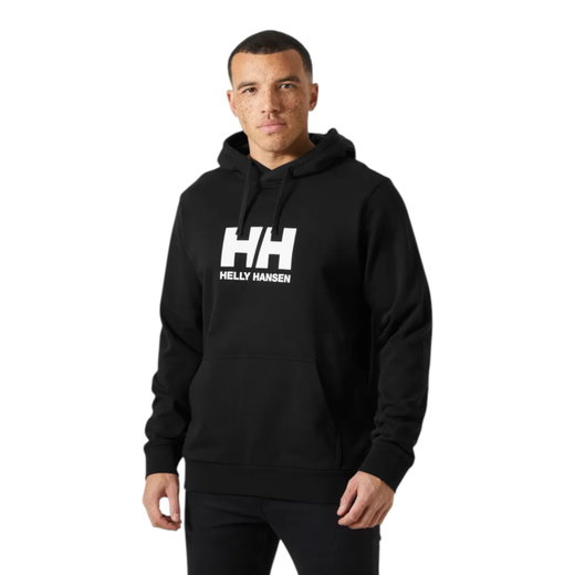 Helly Hansen Kapuzenpullover Logo Hoodie (angenehmes Tragegefühl) schwarz Herren