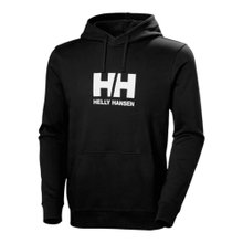Helly Hansen Logo Hoodie (comfortable fit) black men's sweatshirt