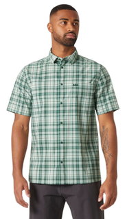 Helly Hansen Short Sleeve Shirt Fjord QD 2.0 (comfortable wearing experience) green men's