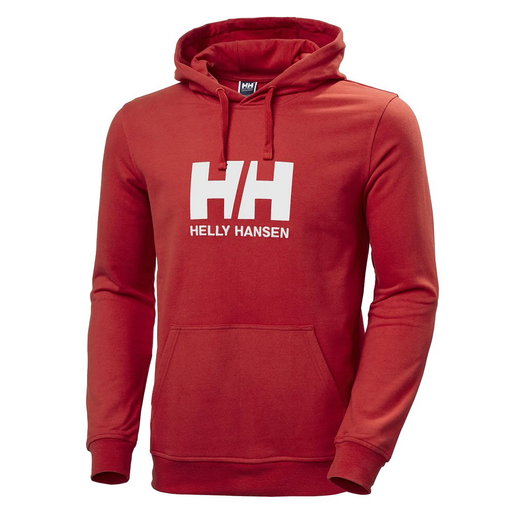Helly Hansen Logo Hoodie (Organic Cotton) Red Men