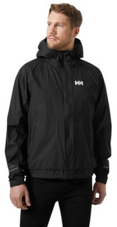 Helly Hansen Fast Light Rain Jacket (2.75-layer, waterproof) black men's