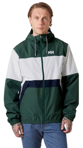 Helly Hansen Regenjacke Koster Rain (wasserdicht) grün/weiss Herren
