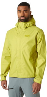 Helly Hansen Loke 2.0 Softshell Jacket (lightweight, waterproof, windproof, breathable) lime yellow men's
