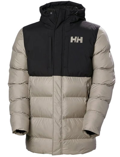 Helly Hansen Winter Quilted Jacket Active Puffy Long (warm, water-repellent) light grey/black Men's