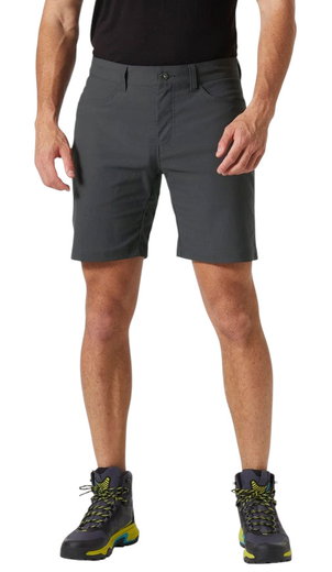 Spodnie wędrówkowe Helly Hansen Holmen 5 Pocket Short (ochrona UV) krótkie ciemnoszare męskie
