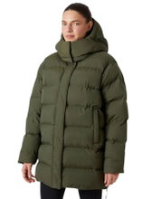 Helly Hansen Wintermantel Aspire Puffy Steppparka (sehr warm, High Loft Isolierung) dunkelgrün Damen