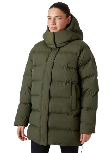 Helly Hansen Wintermantel Aspire Puffy Steppparka (sehr warm, High Loft Isolierung) dunkelgrün Damen