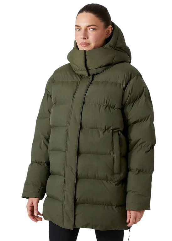 Helly Hansen Wintermantel Aspire Puffy Steppparka (sehr warm, High Loft Isolierung) dunkelgrün Damen